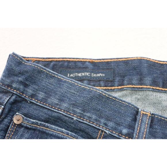 Lucky Brand 1 Authentic Skinny Stretch Button Fly Denim Jeans Mens Size 36 x 30 - Picture 8 of 11